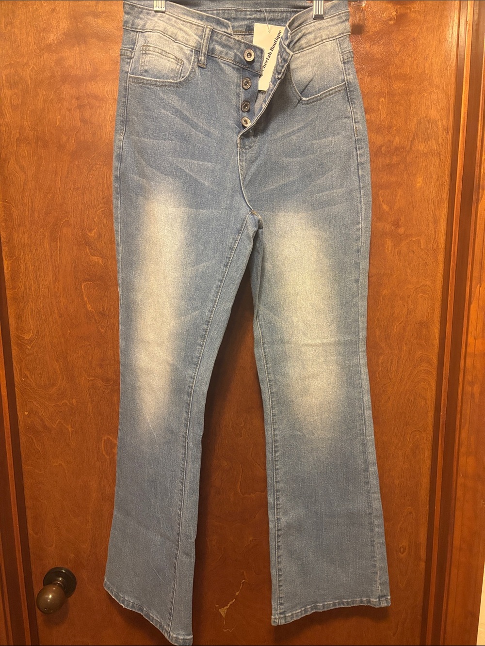 Light Blue Women's Button-Fly Jeans